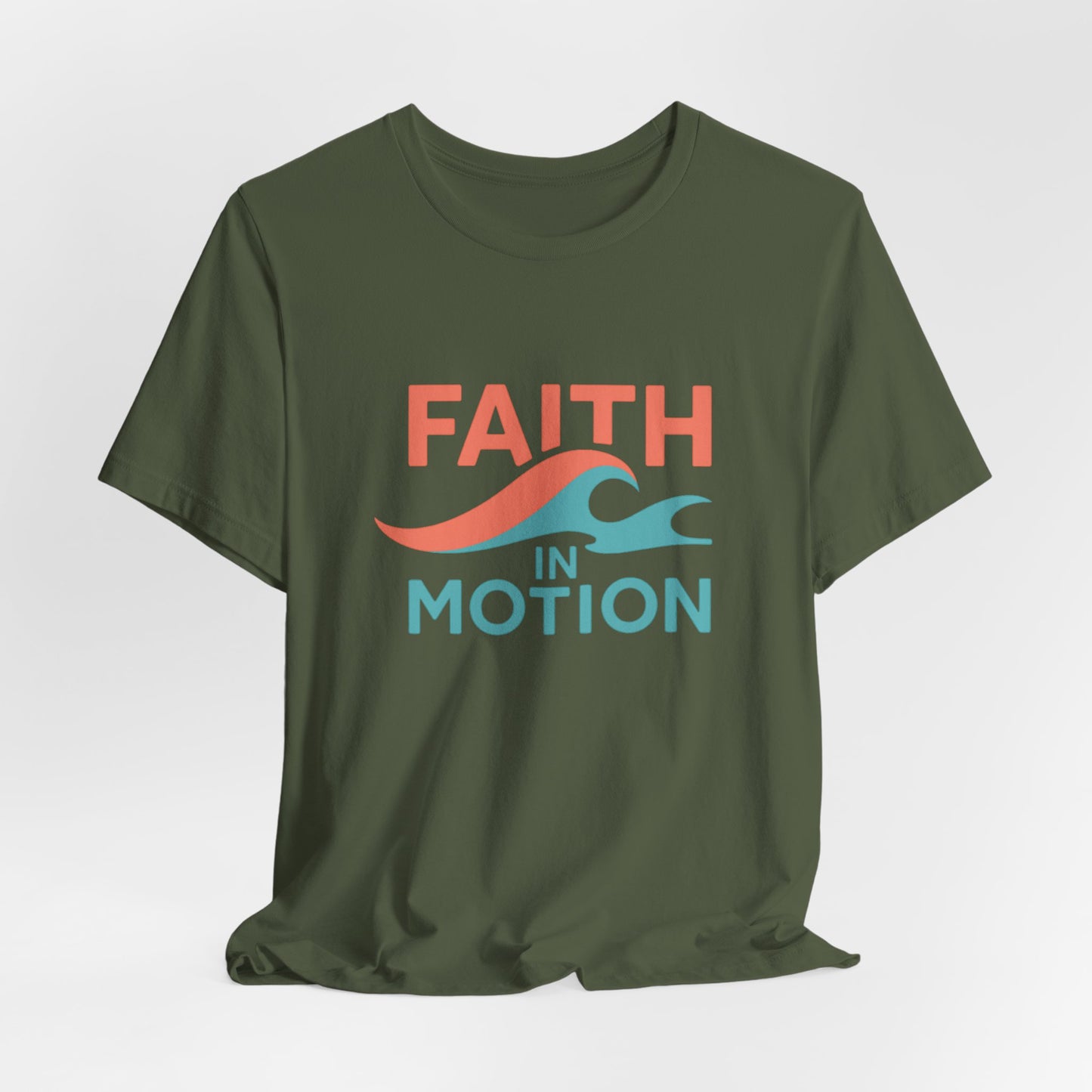 Faith In Motion — T-Shirt— Minimal Motivational Tee
