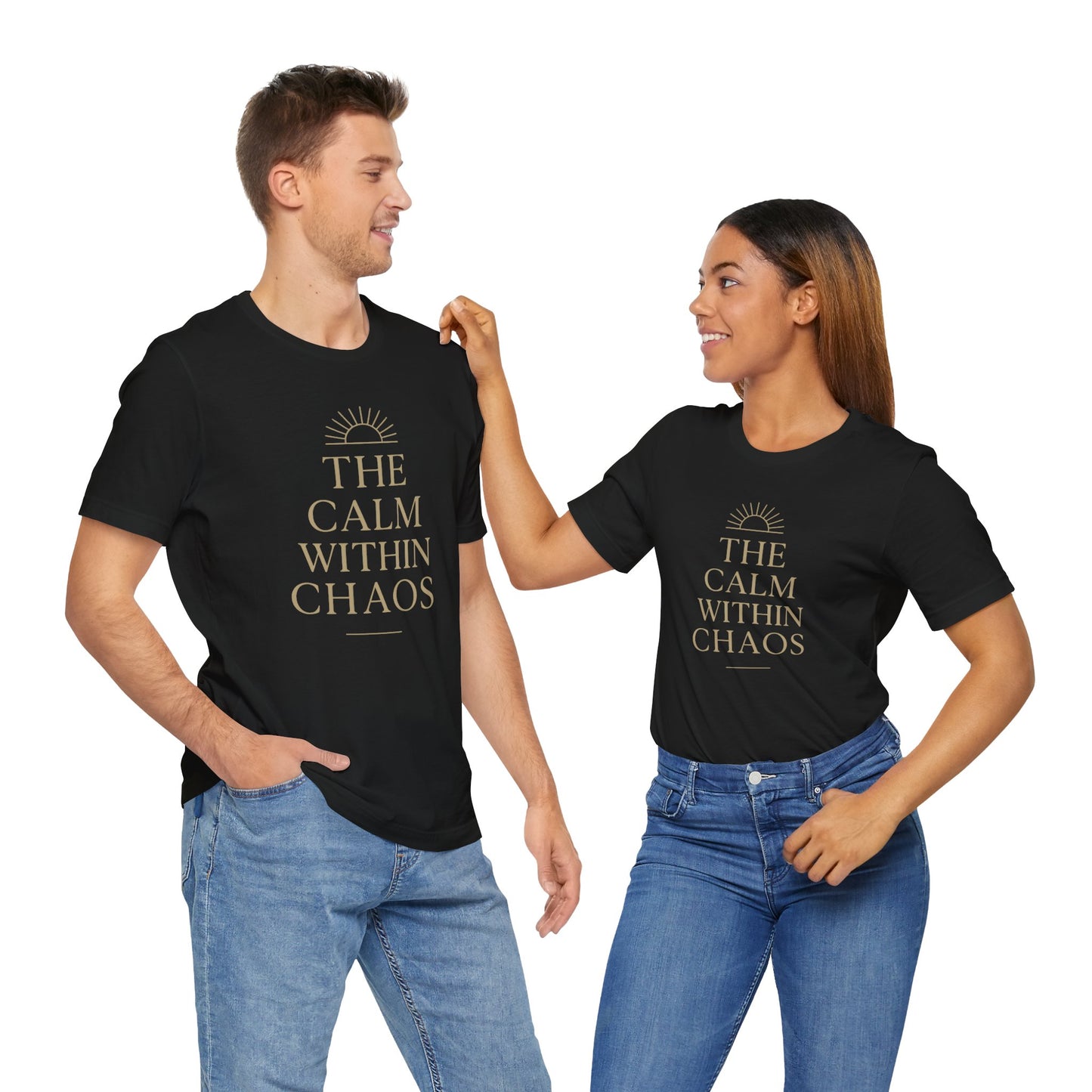 Calm Within Chaos T-Shirt — Minimal Motivational Tee