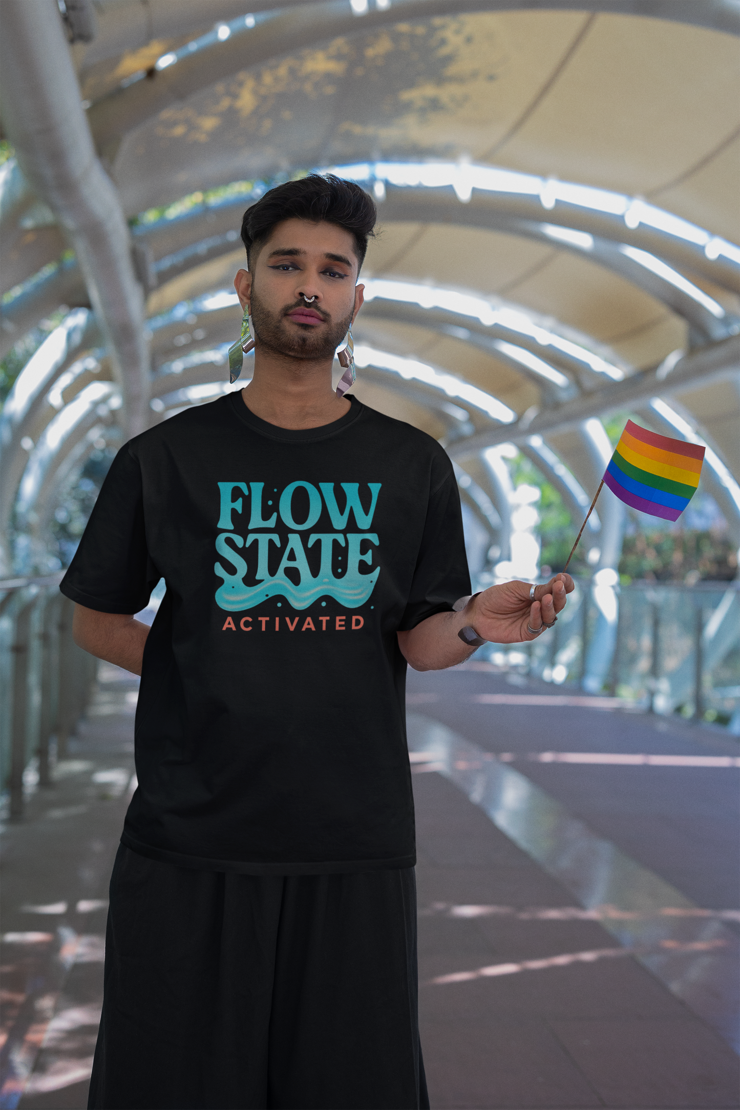 Flow State Activated — Minimal Motivational Tee