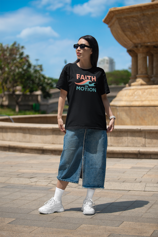 Faith In Motion — T-Shirt— Minimal Motivational Tee