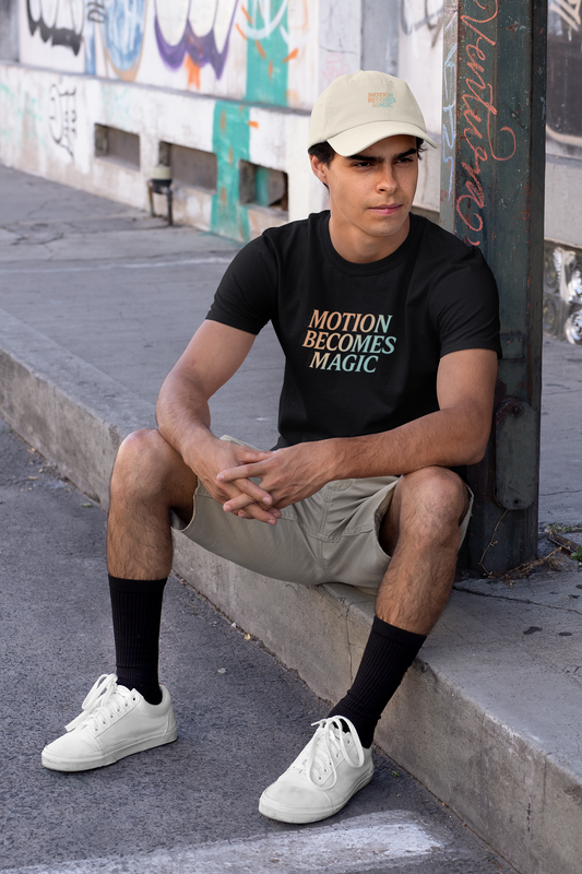 Motion Becomes Magic —T-Shirt — Minimal Motivational Tee