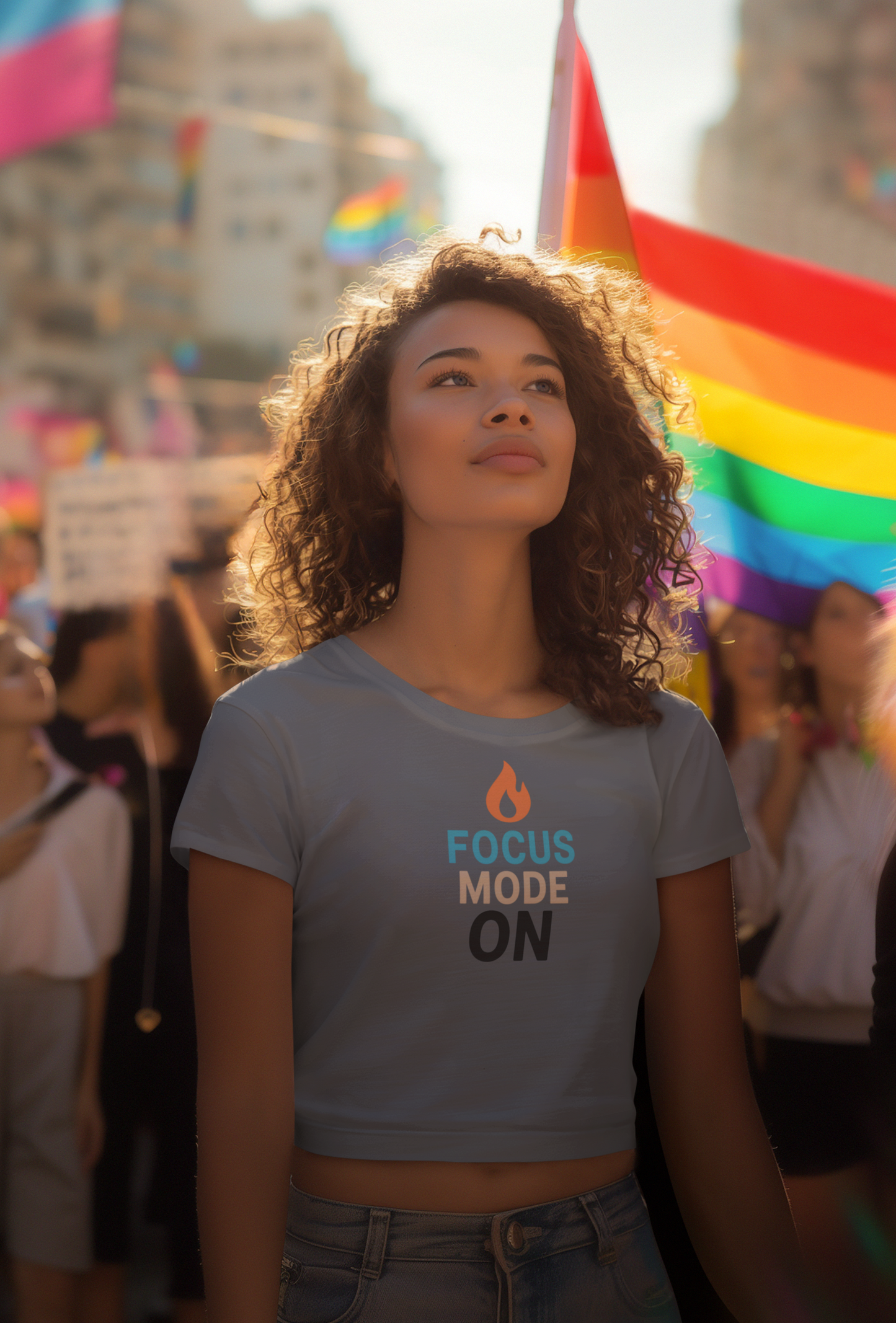 Focus Mode On T-Shirt — Minimal Motivational Tee