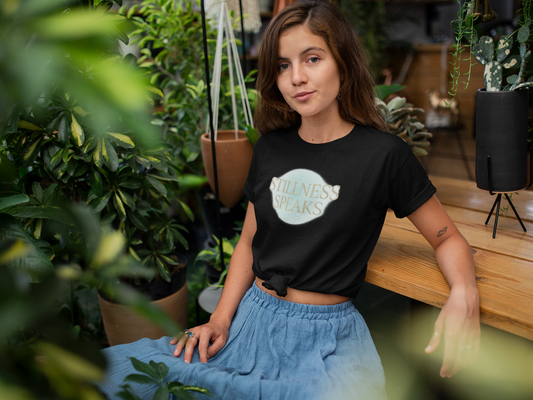 Stillness Speaks — T-Shirt — Minimal Motivational Tee