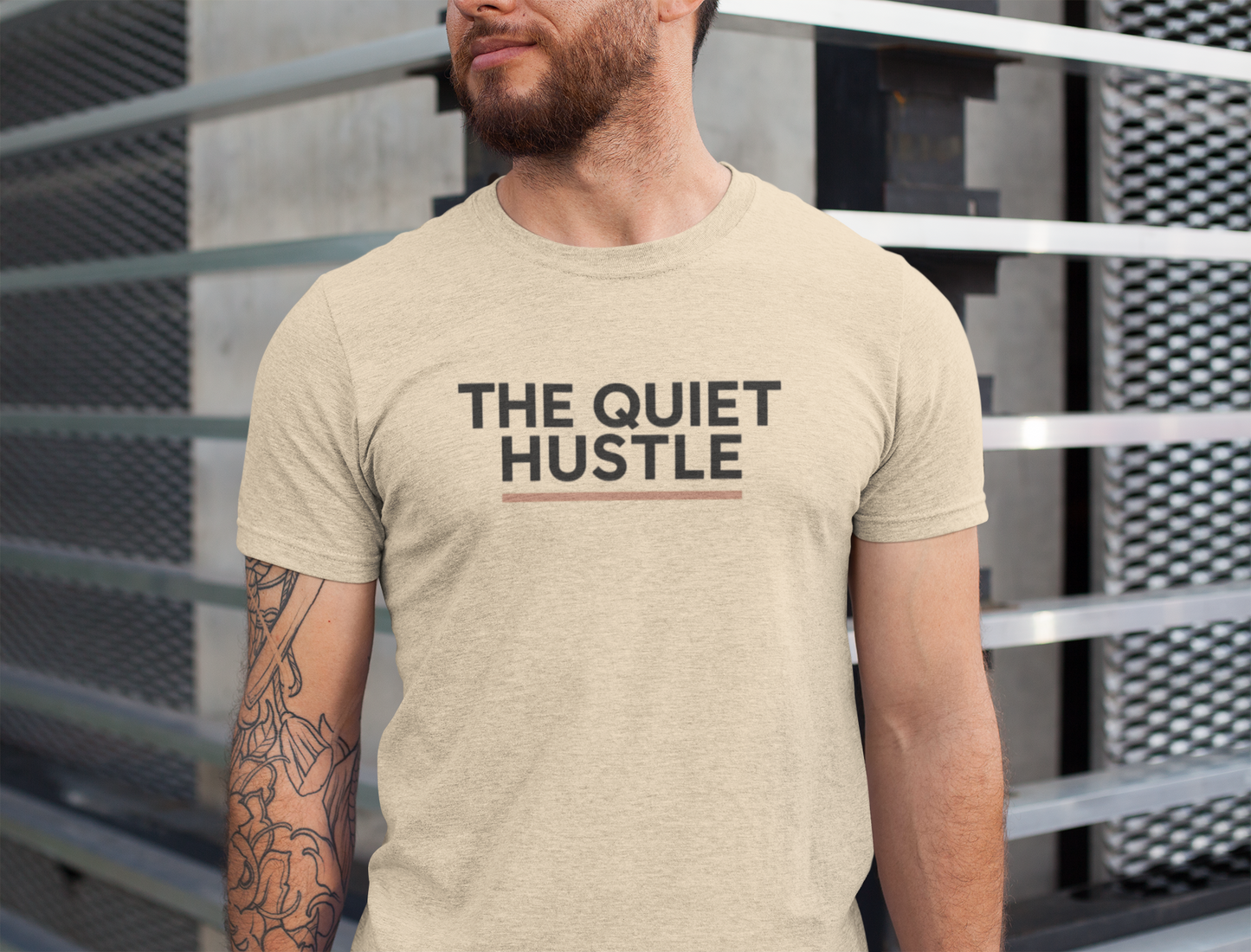 Quiet Hustle — T-Shirt — Minimal Motivational Tee