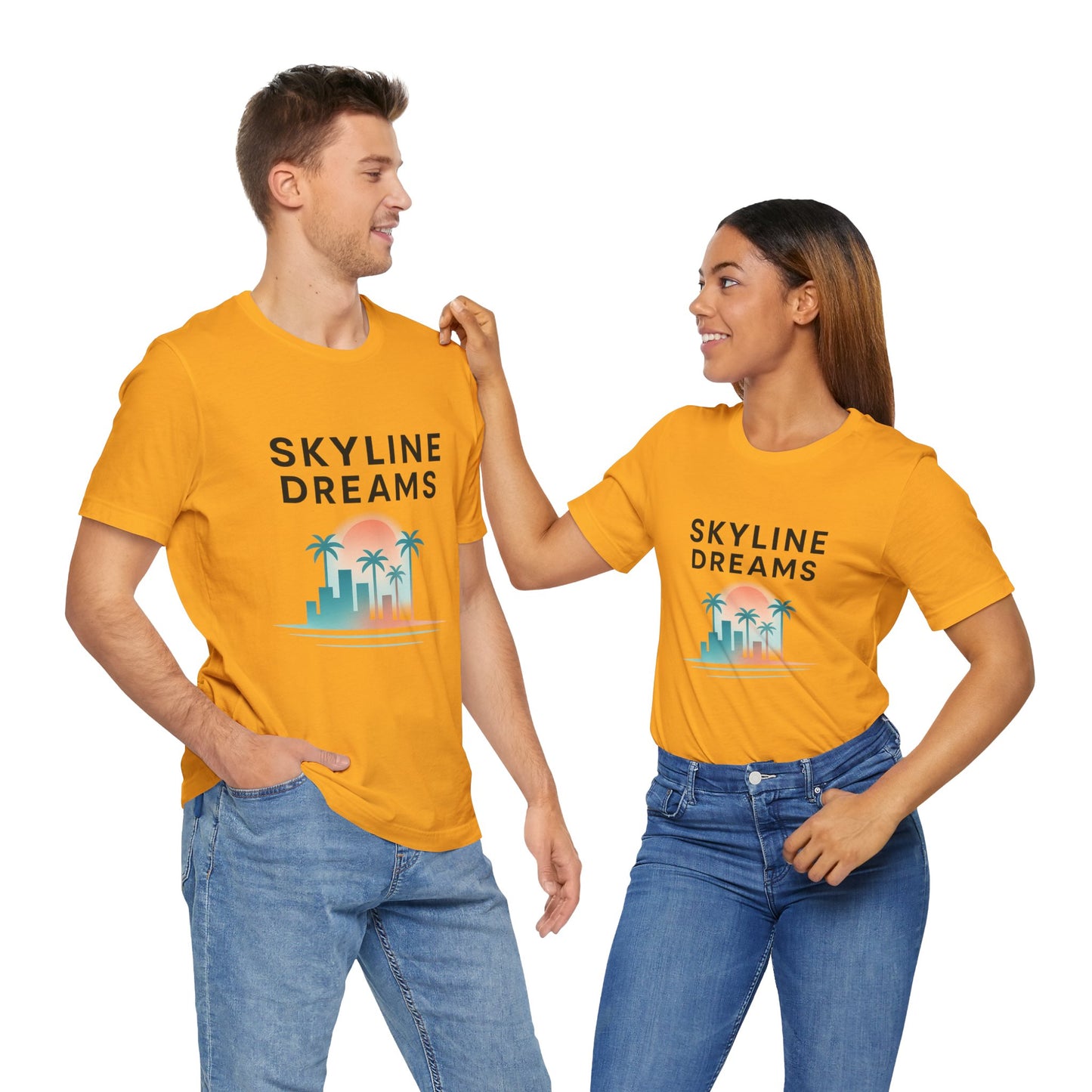 Skyline Dreams — On T-Shirt — Minimal Motivational Tee
