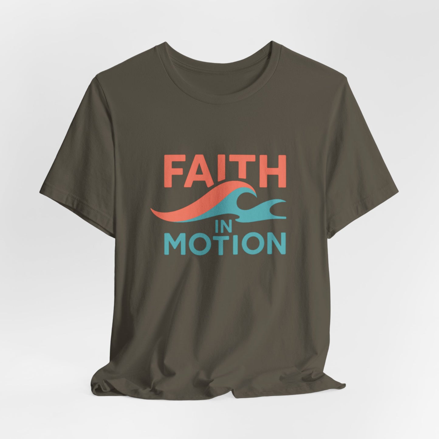 Faith In Motion — T-Shirt— Minimal Motivational Tee