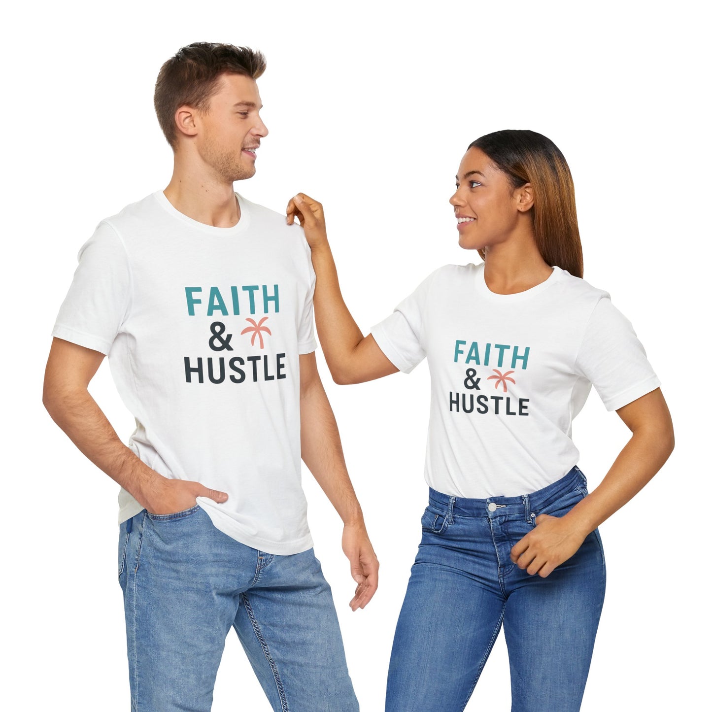 Faith & Hustle — T-Shirt — Minimal Motivational Tee